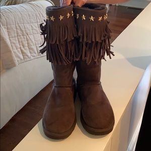 UGG Jimmy Choo Sora Chocolate Boots size USA 9